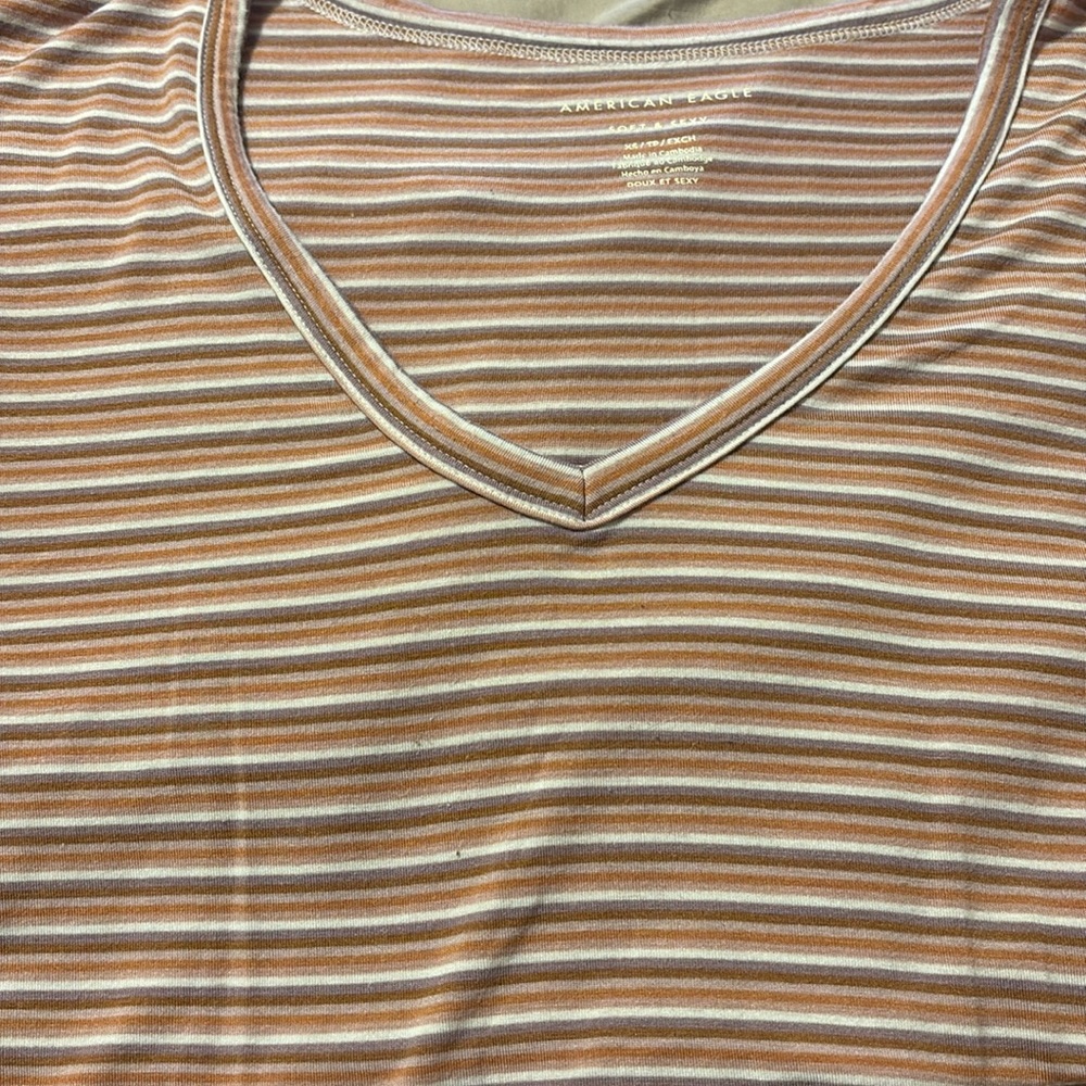 american eagle oversized soft and sexy v neck t shirt - Picture 3 of 5